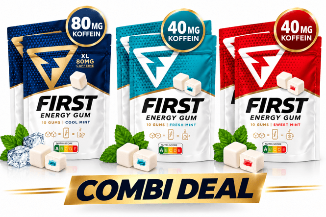 Hovedbilde FIRST Energy Gum - Combi Deal - COOL MINT XL + ...