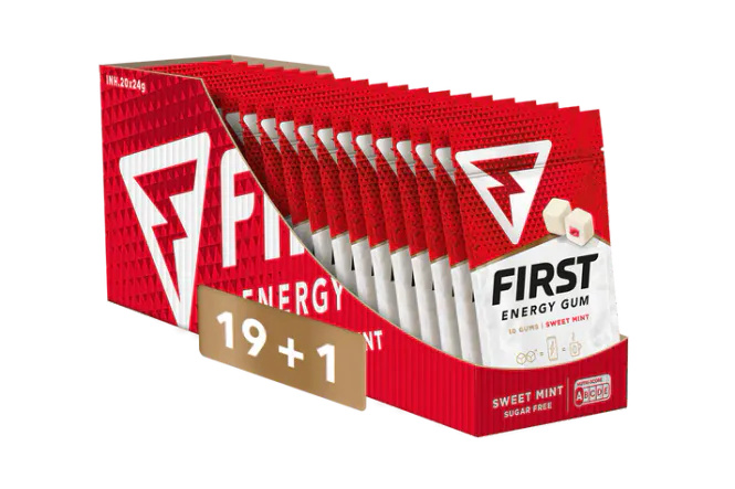 Hovedbilde FIRST Energy Gum - SWEET MINT 