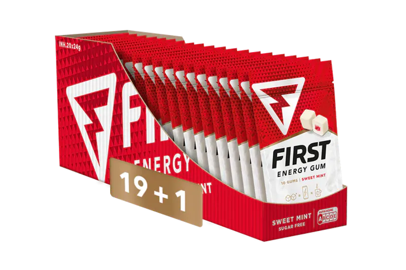 FIRST Energy Gum - SWEET MINT 